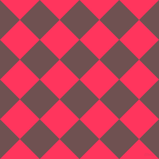 45/135 degree angle diagonal checkered chequered squares checker pattern checkers background, 108 pixel square size, Buccaneer and Radical Red checkers chequered checkered squares seamless tileable