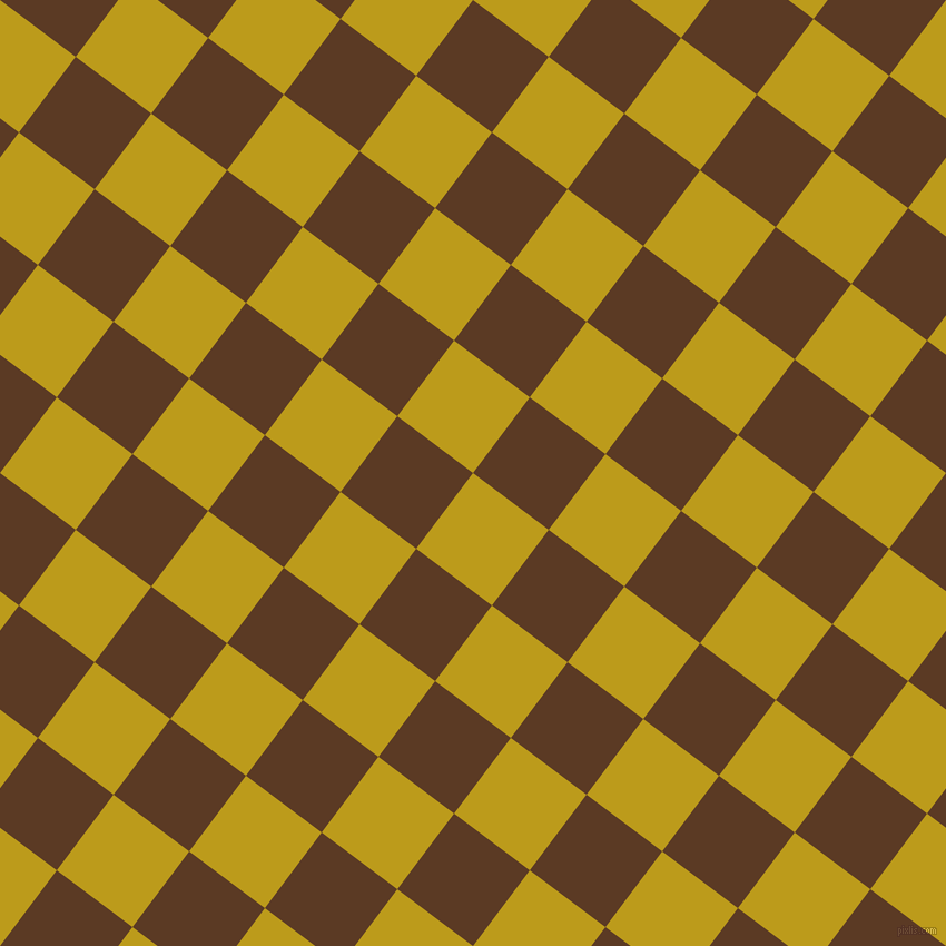 53/143 degree angle diagonal checkered chequered squares checker pattern checkers background, 85 pixel squares size, Buddha Gold and Carnaby Tan checkers chequered checkered squares seamless tileable