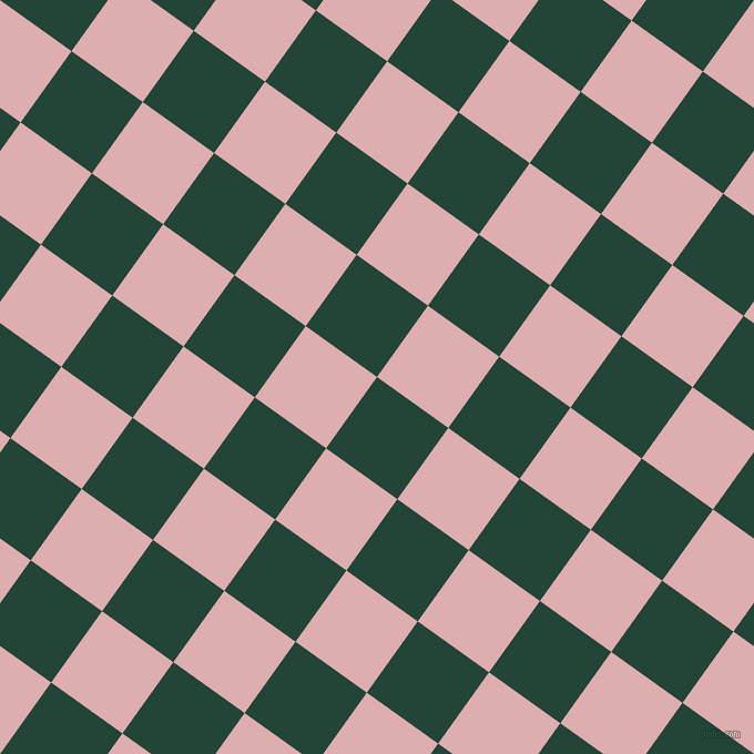 54/144 degree angle diagonal checkered chequered squares checker pattern checkers background, 79 pixel square size, , Burnham and Pale Chestnut checkers chequered checkered squares seamless tileable