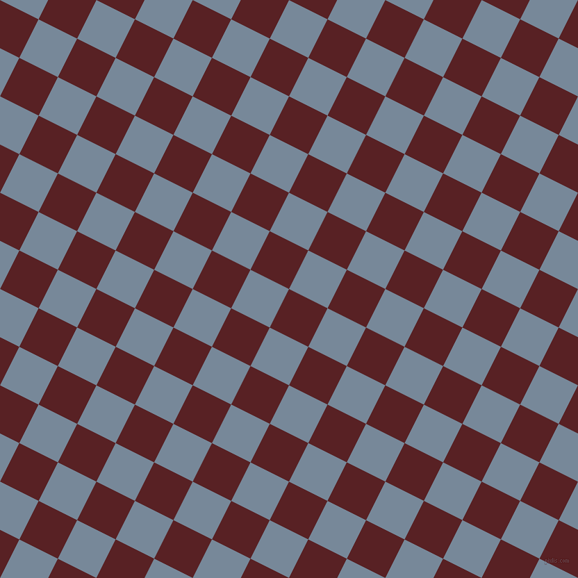 63/153 degree angle diagonal checkered chequered squares checker pattern checkers background, 62 pixel square size, Burnt Crimson and Light Slate Grey checkers chequered checkered squares seamless tileable
