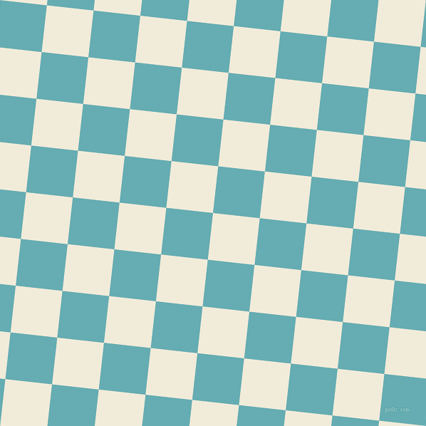 84/174 degree angle diagonal checkered chequered squares checker pattern checkers background, 66 pixel square size, , Buttery White and Fountain Blue checkers chequered checkered squares seamless tileable