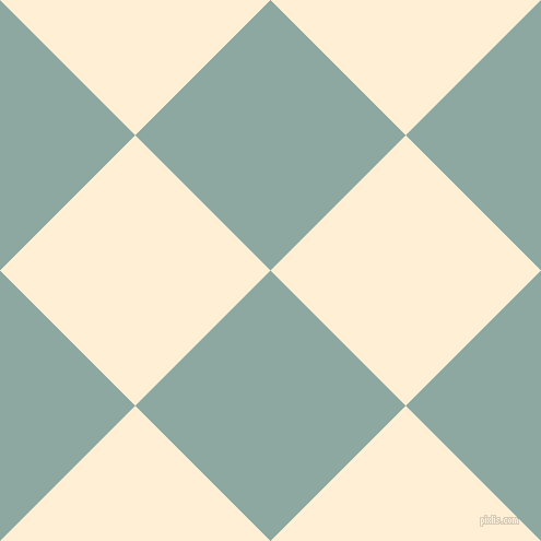 45/135 degree angle diagonal checkered chequered squares checker pattern checkers background, 175 pixel square size, , Cascade and Papaya Whip checkers chequered checkered squares seamless tileable