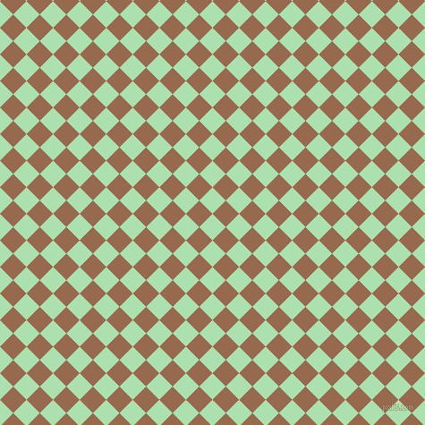 45/135 degree angle diagonal checkered chequered squares checker pattern checkers background, 21 pixel square size, , Celadon and Dark Tan checkers chequered checkered squares seamless tileable