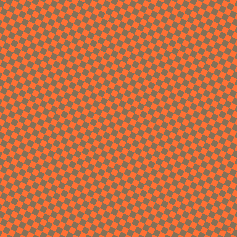 63/153 degree angle diagonal checkered chequered squares checker pattern checkers background, 20 pixel squares size, , Cement and Burnt Orange checkers chequered checkered squares seamless tileable