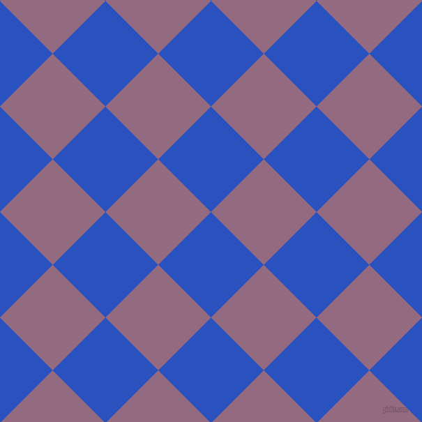 45/135 degree angle diagonal checkered chequered squares checker pattern checkers background, 107 pixel square size, Cerulean Blue and Strikemaster checkers chequered checkered squares seamless tileable