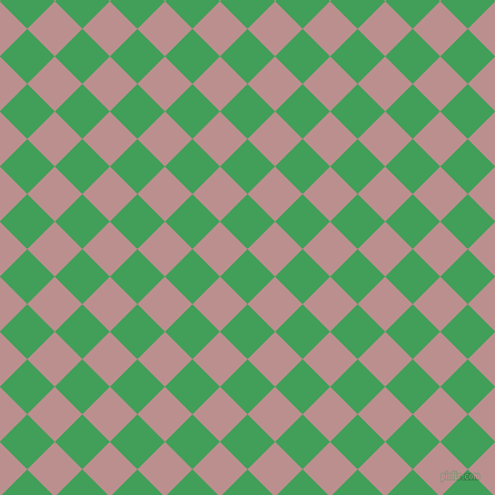 45/135 degree angle diagonal checkered chequered squares checker pattern checkers background, 35 pixel squares size, , Chateau Green and Rosy Brown checkers chequered checkered squares seamless tileable