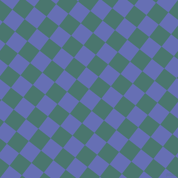 52/142 degree angle diagonal checkered chequered squares checker pattern checkers background, 52 pixel square size, , Chetwode Blue and Dark Green Copper checkers chequered checkered squares seamless tileable