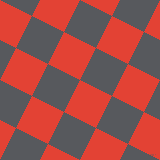 63/153 degree angle diagonal checkered chequered squares checker pattern checkers background, 146 pixel square size, Cinnabar and Bright Grey checkers chequered checkered squares seamless tileable