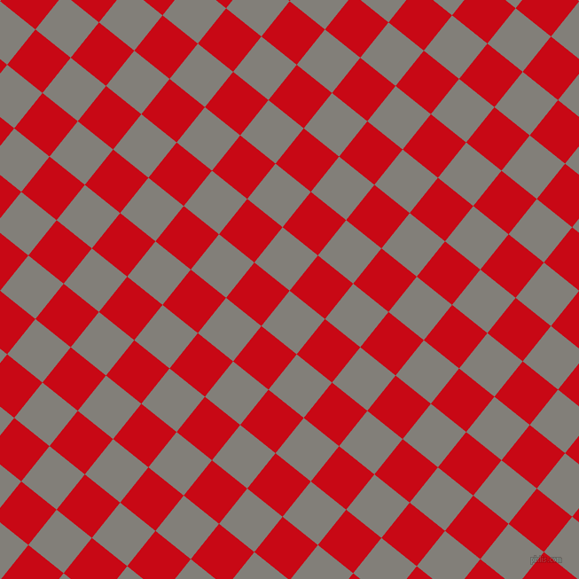 51/141 degree angle diagonal checkered chequered squares checker pattern checkers background, 51 pixel squares size, Concord and Venetian Red checkers chequered checkered squares seamless tileable
