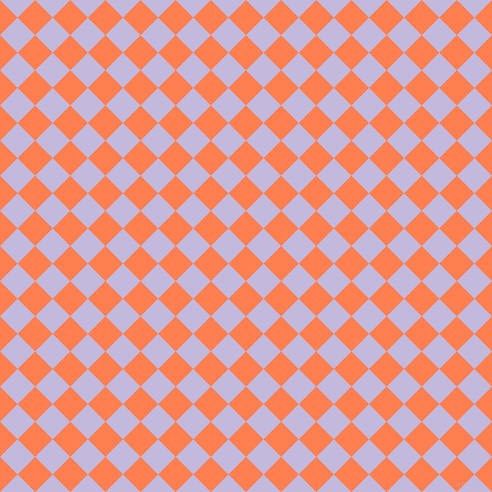 45/135 degree angle diagonal checkered chequered squares checker pattern checkers background, 35 pixel squares size, , Coral and Melrose checkers chequered checkered squares seamless tileable