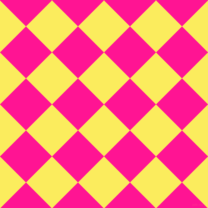 45/135 degree angle diagonal checkered chequered squares checker pattern checkers background, 122 pixel square size, , Corn and Deep Pink checkers chequered checkered squares seamless tileable