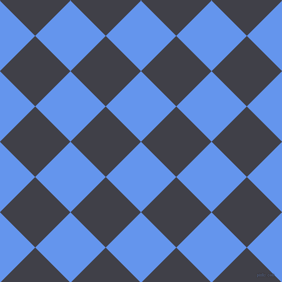 45/135 degree angle diagonal checkered chequered squares checker pattern checkers background, 101 pixel squares size, , Cornflower Blue and Payne
