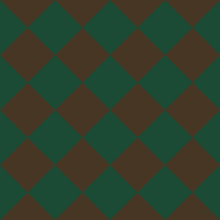 45/135 degree angle diagonal checkered chequered squares checker pattern checkers background, 126 pixel square size, County Green and Clinker checkers chequered checkered squares seamless tileable
