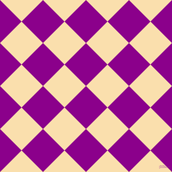 45/135 degree angle diagonal checkered chequered squares checker pattern checkers background, 97 pixel square size, , Dark Magenta and Peach-Yellow checkers chequered checkered squares seamless tileable