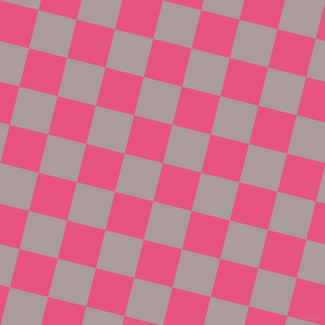 76/166 degree angle diagonal checkered chequered squares checker pattern checkers background, 78 pixel square size, , Dark Pink and Dusty Grey checkers chequered checkered squares seamless tileable