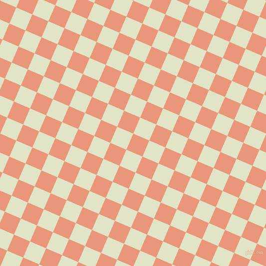 67/157 degree angle diagonal checkered chequered squares checker pattern checkers background, 35 pixel squares size, , Dark Salmon and Frost checkers chequered checkered squares seamless tileable