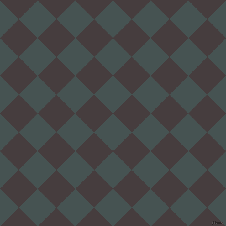45/135 degree angle diagonal checkered chequered squares checker pattern checkers background, 85 pixel squares size, , Dark Slate and Jon checkers chequered checkered squares seamless tileable
