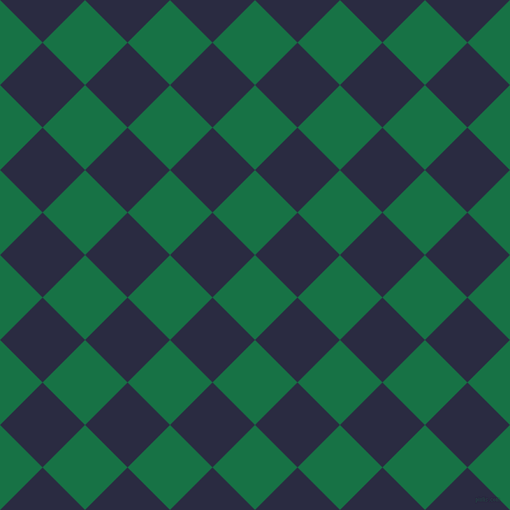45/135 degree angle diagonal checkered chequered squares checker pattern checkers background, 86 pixel square size, , Dark Spring Green and Valhalla checkers chequered checkered squares seamless tileable