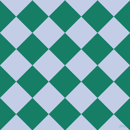 45/135 degree angle diagonal checkered chequered squares checker pattern checkers background, 89 pixel squares size, , Deep Sea and Periwinkle checkers chequered checkered squares seamless tileable