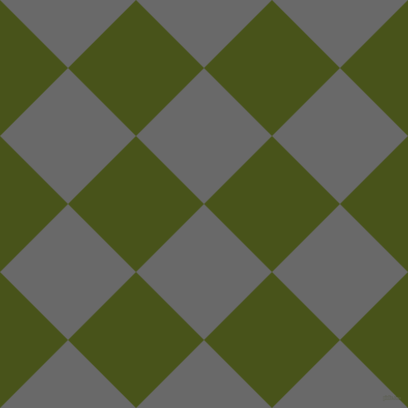 45/135 degree angle diagonal checkered chequered squares checker pattern checkers background, 189 pixel squares size, , Dim Gray and Verdun Green checkers chequered checkered squares seamless tileable