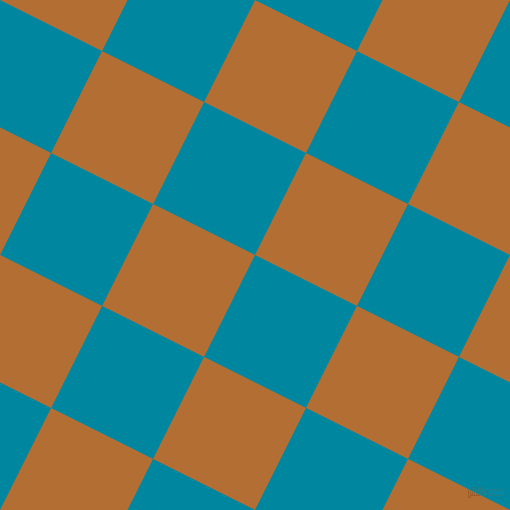 63/153 degree angle diagonal checkered chequered squares checker pattern checkers background, 114 pixel square size, , Eastern Blue and Reno Sand checkers chequered checkered squares seamless tileable