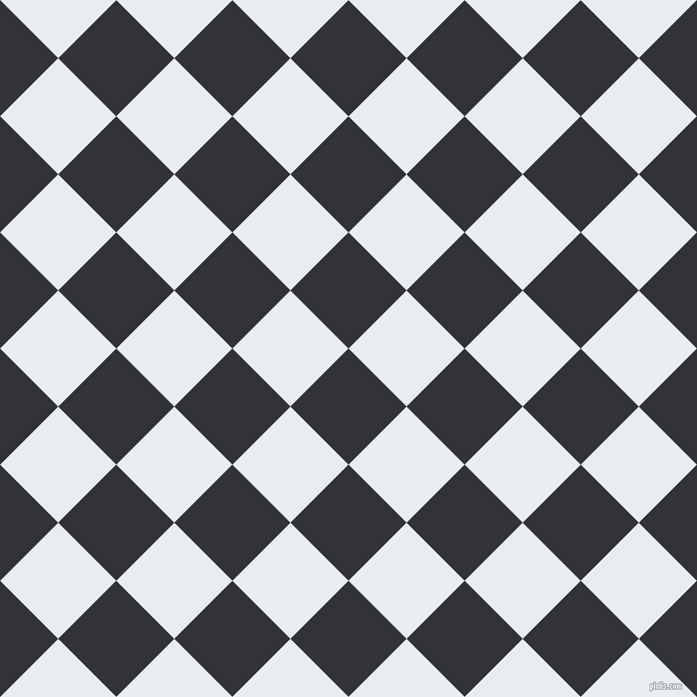 45/135 degree angle diagonal checkered chequered squares checker pattern checkers background, 90 pixel square size, , Ebony and Solitude checkers chequered checkered squares seamless tileable