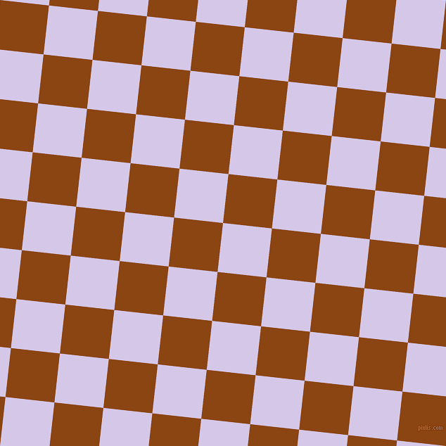 84/174 degree angle diagonal checkered chequered squares checker pattern checkers background, 70 pixel squares size, , Fog and Saddle Brown checkers chequered checkered squares seamless tileable