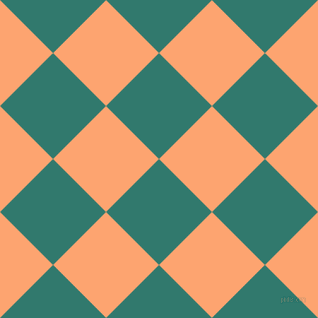 45/135 degree angle diagonal checkered chequered squares checker pattern checkers background, 106 pixel squares size, , Genoa and Hit Pink checkers chequered checkered squares seamless tileable