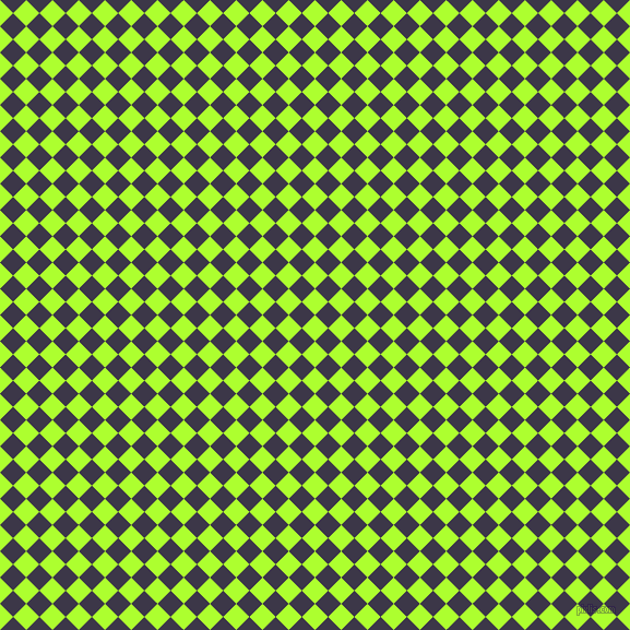 45/135 degree angle diagonal checkered chequered squares checker pattern checkers background, 17 pixel squares size, Green Yellow and Martinique checkers chequered checkered squares seamless tileable