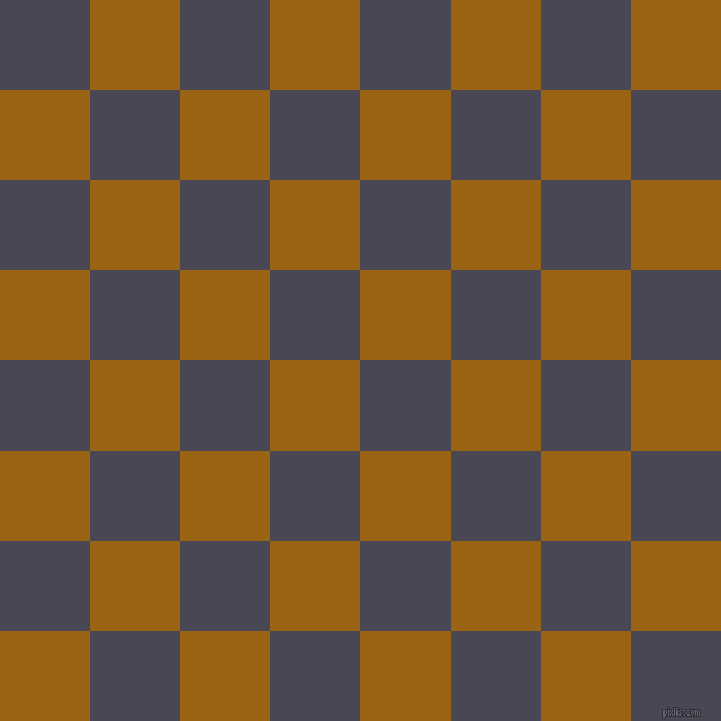 checkered chequered squares checkers background checker pattern, 83 pixel square size, Gun Powder and Golden Brown checkers chequered checkered squares seamless tileable