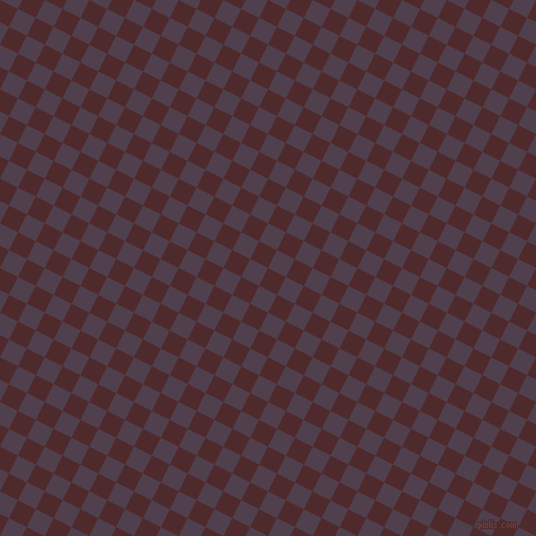 63/153 degree angle diagonal checkered chequered squares checker pattern checkers background, 18 pixel square size, , Heath and Purple Taupe checkers chequered checkered squares seamless tileable