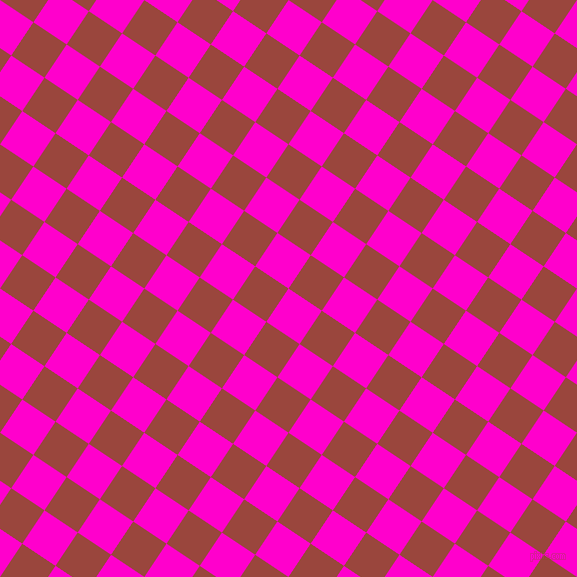 56/146 degree angle diagonal checkered chequered squares checker pattern checkers background, 40 pixel squares size, , Hot Magenta and Cognac checkers chequered checkered squares seamless tileable