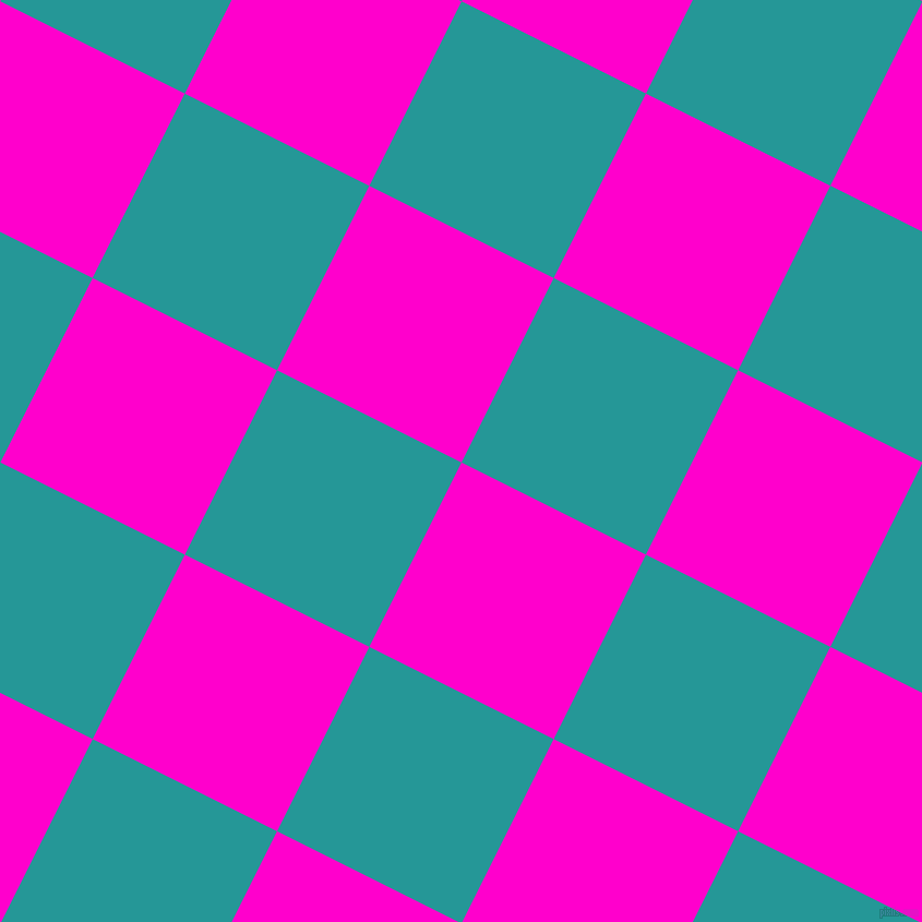 63/153 degree angle diagonal checkered chequered squares checker pattern checkers background, 189 pixel squares size, , Hot Magenta and Java checkers chequered checkered squares seamless tileable