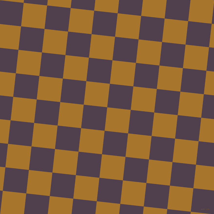 84/174 degree angle diagonal checkered chequered squares checker pattern checkers background, 97 pixel square size, , Hot Toddy and Purple Taupe checkers chequered checkered squares seamless tileable