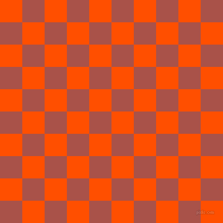 checkered chequered squares checkers background checker pattern, 44 pixel square size, , International Orange and Apple Blossom checkers chequered checkered squares seamless tileable