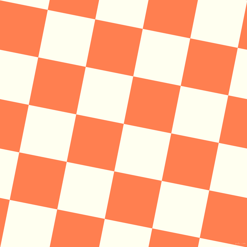 79/169 degree angle diagonal checkered chequered squares checker pattern checkers background, 162 pixel square size, , Ivory and Coral checkers chequered checkered squares seamless tileable