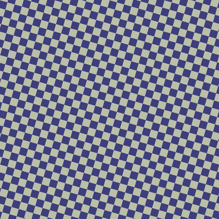 74/164 degree angle diagonal checkered chequered squares checker pattern checkers background, 26 pixel square size, Jacksons Purple and Beryl Green checkers chequered checkered squares seamless tileable