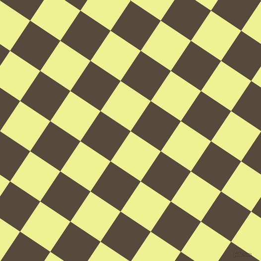 56/146 degree angle diagonal checkered chequered squares checker pattern checkers background, 73 pixel square size, Jonquil and Metallic Bronze checkers chequered checkered squares seamless tileable