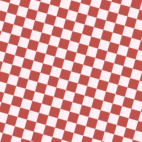 74/164 degree angle diagonal checkered chequered squares checker pattern checkers background, 34 pixel square size, , Lavender Blush and Sunset checkers chequered checkered squares seamless tileable