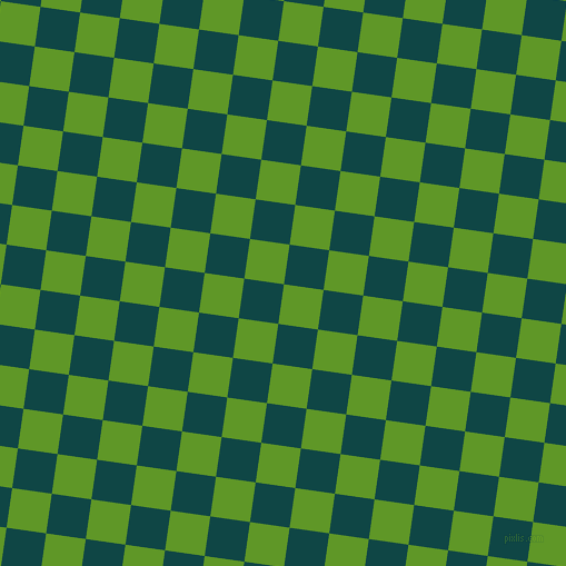82/172 degree angle diagonal checkered chequered squares checker pattern checkers background, 36 pixel squares size, Limeade and Cyprus checkers chequered checkered squares seamless tileable