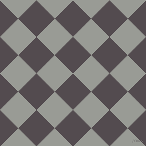 45/135 degree angle diagonal checkered chequered squares checker pattern checkers background, 84 pixel square size, , Liver and Delta checkers chequered checkered squares seamless tileable