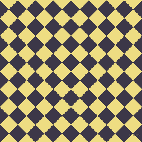 45/135 degree angle diagonal checkered chequered squares checker pattern checkers background, 42 pixel squares size, Martinique and Light Goldenrod checkers chequered checkered squares seamless tileable