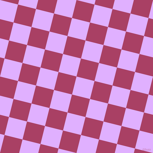 76/166 degree angle diagonal checkered chequered squares checker pattern checkers background, 77 pixel square size, Mauve and Rouge checkers chequered checkered squares seamless tileable