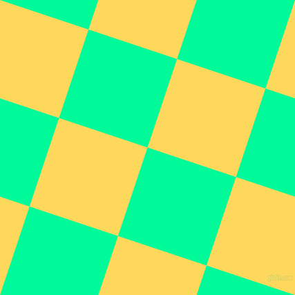 72/162 degree angle diagonal checkered chequered squares checker pattern checkers background, 135 pixel squares size, , Medium Spring Green and Dandelion checkers chequered checkered squares seamless tileable