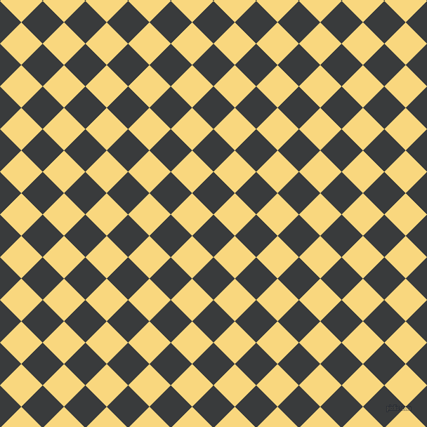 45/135 degree angle diagonal checkered chequered squares checker pattern checkers background, 43 pixel square size, , Montana and Golden Glow checkers chequered checkered squares seamless tileable