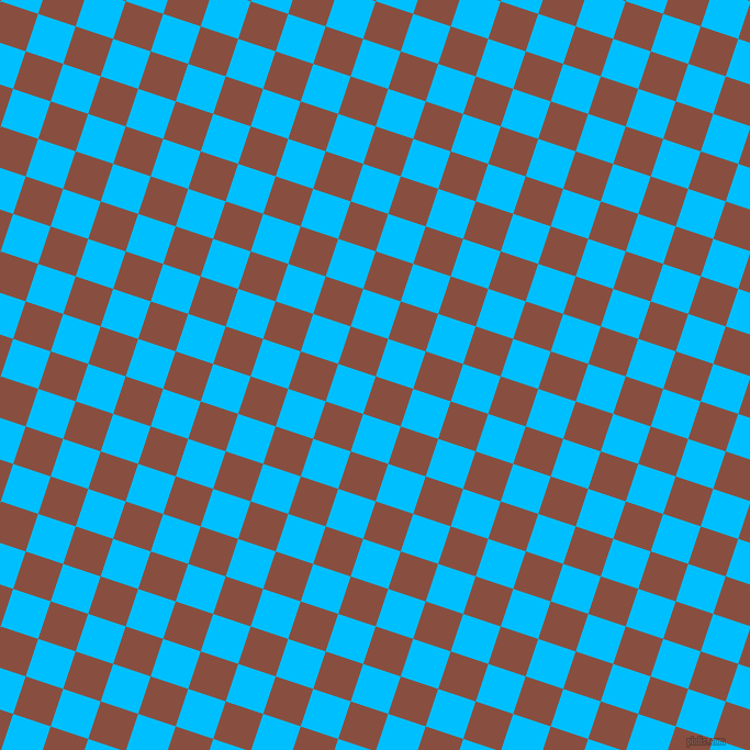 72/162 degree angle diagonal checkered chequered squares checker pattern checkers background, 36 pixel square size, , Mule Fawn and Deep Sky Blue checkers chequered checkered squares seamless tileable
