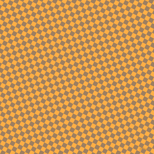 63/153 degree angle diagonal checkered chequered squares checker pattern checkers background, 14 pixel square size, My Sin and Sorrell Brown checkers chequered checkered squares seamless tileable