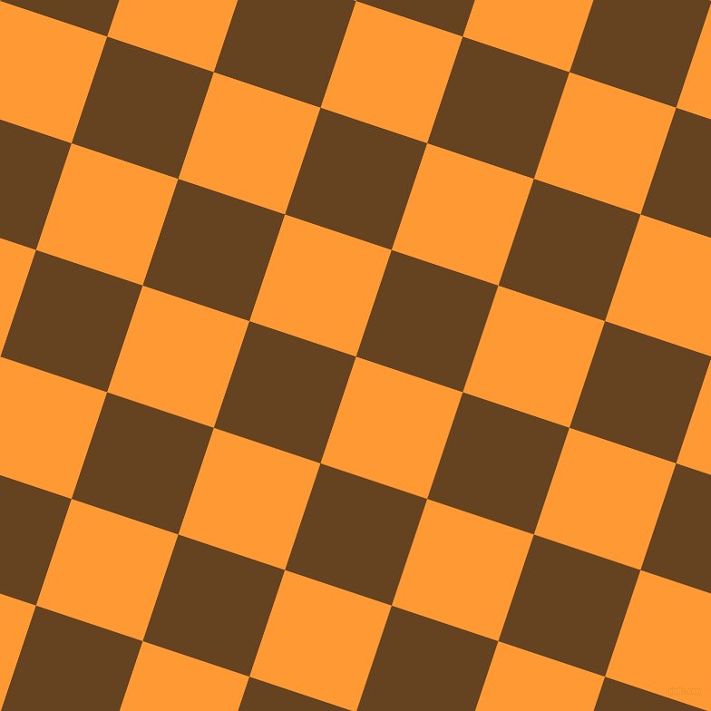 72/162 degree angle diagonal checkered chequered squares checker pattern checkers background, 124 pixel squares size, , Neon Carrot and Dark Brown checkers chequered checkered squares seamless tileable