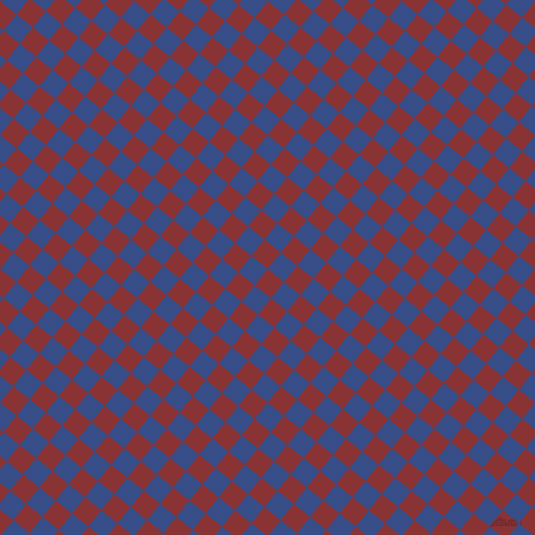 51/141 degree angle diagonal checkered chequered squares checker pattern checkers background, 23 pixel squares size, , Old Brick and Tory Blue checkers chequered checkered squares seamless tileable