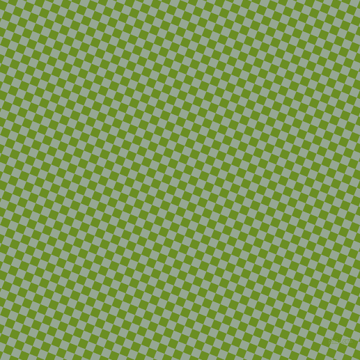 68/158 degree angle diagonal checkered chequered squares checker pattern checkers background, 12 pixel square size, Olive Drab and Mantle checkers chequered checkered squares seamless tileable